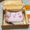 Designer Bag Women Crossbody Shoulder Bags Chain Wallet Lady Easy Pouch On Strap Purse Letters Luxury Bag Handväskor Strawberry Ice Cream Pink Size 21*12cm