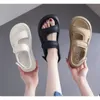 Sandalias Girl Sandals Versione coreana Trend Kid Sport Casual Shoe Sole Sole Sole Shoe Fashion Middle and Big Children Girl Shoe 240416