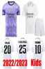 22 23 Benzema Real Madrids Kit Youth Jerseys Home Football Shirt Camavaa Asensio Rodryo Boy Kids Kit 2022 2023 Uniforms3088415