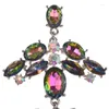 Dangle Earrings Jerpvtury Luxury Multi-Color Crystal Rhinestone Long Big Statem