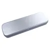 School Supplies Office Single Layer Pen Box Silver Student Pencil Case Stationery Storage