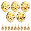 Party Decoration 20Pcs 12 Inch Gold Sequin Latex Transparent Balloons Wedding Christmas Balloon And Accessories