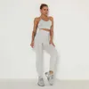Женские спортивные костюмы Ruuhee 2 ПК йога наборы йоги с беспрепятственной тренировкой фитнеса спортивная одежда Женская твердая одежда с высокой талией.