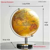 Oggetti decorativi Figurine rotanti decorazioni educative Globe Globe Student Decorazione Impara a supporto didattico mappa della terra di grandi dimensioni hom dhml4