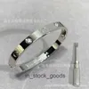 High End designer bangles for carter Bracelet Non fading Classic Eternal Heart Male Couple Style Screwdriver Wide and Narrow V Gold Bracelet Female Original 1:1 logo