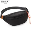 Taillezakken Tinyat Pack Bag Dames Schouder Fanny Grote telefoon Travel Sport Dames Geld riem Pouch Men Fashion Banana