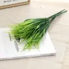 装飾的な花3PC人工植物結婚式の家の装飾のためのプラスチックグラス屋内屋外クリスマス装飾偽の植物DIY