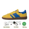 Designer Originals Handball Spezial Casual Shoes Spzl Men Femmes Navy Scarlet Core Black Scarlet Gum Clear Pink Arctic Night Light Black Yellow Trainers Sneakers