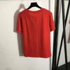 Nueva letra de amor algodón estampado camiseta de manga corta blanca rojo negro sml m tamaño de hombro de hombro longitud longitud longitud de lujo
