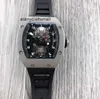 Män tittar på mekanik designer man rm001 superclone se aktiv tourbillon fat bord armbandsur svart keramik