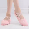 Dansschoenen professionele elastische canvas zachte ballet slippers vrouwen meisjes kinderen kinderen strekken katoenen flats