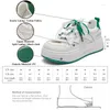 Casual Shoes GMQM Fashion Women Sneakers Genuine Leather Platform Running Flats Breathable Lace-Up Footwear College Student