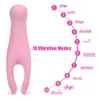 Stimulateur de clitoris de silicone 10 vitesses de mamelon de mamelon Masturateur à élargissement des poitrine