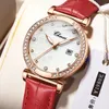 Wristwatches CHENXI Women Watch Fashion Rose Gold Waterproof Top Brand Quartz Ladies Leather Calendar Wrist Watches Gift For