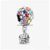 Charms Charms 100 925 Sterling Sier Rainbow Charm Balloon Pendant Fit Original Bangle Armband Kvinnor Fina smycken Tillbehör som gör G DHGCU