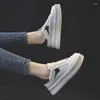 Casual Shoes 2024 Sneakers Women Korean White Breattable Flats Non Slip Running Zapatos de Mujer