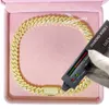 Iced Pass Diamond Tester VVS Moissanite Jewelry ketting Bracelet Women 18mm Cubaanse linkketen