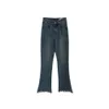 2024 Spring Nuovi pantaloni per pantaloni Baschi di lavaggio Fringe Show Donne alla moda sottili e versatili