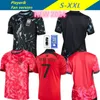 Maglia calcistica della Corea del Sud Nuovo 2024 2025 HEUNG-MIN SON KANG nella squadra nazionale di Lee 24 25 Kit per bambini della camicia da calcio Messa a casa l'uniforme da fan nera rosso.