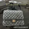 22k Lingge Backpack for Women with Lychee Pattern Cowhide Large Size Official Document Patent Leather Fragrant Wind Original Bag