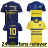 2024 2025 CA Boca Juniors Cavani Soccer Jerseys 24 25 Carlitos Maradona Club Atletico Conmebol Libertadores Janson Football Shirt sets Kids Uniform 888888