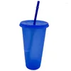 Waterflessen creatieve beker met lovertjes glitter pp plastic comfort straw fles drink mok zomer