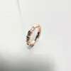 Designer bvlgarys jóias e pulseira baojia osso puro serveiro liso de diamante completo em forma de beira -anel de esmalte BEIMU High Nice Good Kk