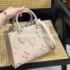 Briefcases Totes Luxury Women Fashion Shopping Printed Designer High Quality Flower Embossed Pink Tote Handbags Classic Shoulder Bag Clutch Bags Ladies