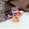 Bands de caoutchouc à cheveux coeur simple grande bande de cheveux 1pc High Elastic confortable Clats de cheveux électrocardiogramme Bandouchez Femme Girl Scrunchies Accessoires Y240417