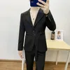 Ternos masculinos de alta qualidade Blazer Versão coreana Trendência jovem elegante