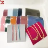 Jewelry Pouches 2024 Bracelet Display Ramp Stand Velvet Necklace Dome Women Pendant Organizer Metal Plate Chain Anklet Holder