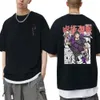 T-shirts masculins anime japonais jujutsu kaisen fushiguro toji t-shirt graphique masculin femme fashion t-shirts mâle manga mode tshirt tshirt