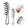 Ny 2024 Wide Tooth Shark Plastic Comb Curly Hair Salong Frisörskammassage för hårstylingverktyg för Curl Hair Wide Tooth Shark Comb