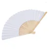 Figurine decorative da 40 pezzi da 40 pezzi fan di bambù adulti di pittura calligrafia per bambini praticano regali di matrimonio pieghevole bianco vuoto