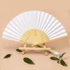 Figurine decorative da 40 pezzi da 40 pezzi fan di bambù adulti di pittura calligrafia per bambini praticano regali di matrimonio pieghevole bianco vuoto