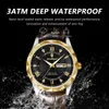 Wallwatches Poedagar Luxury Business Man Wutwatch Impermeable a impermeabilización de la Semana de la Semana de la Semana Mierda para relojes de cuero de cuarzo Reloj D240417