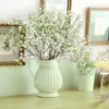 Decorative Flowers 10PCS/bunch Artificial Gypsophila Lavender Magnolia Flower Fake Silk Wedding Party Bouquet Home Decor Table Decoration