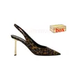 Top Fashion With Box High Talons Poupe Pumps de mariage Sandales Famous Designer Femmes Patent Le cuir en cuir Suets Luxury Lady Heel Classics Golden Gold Bottoms Slippers