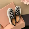 Casual schoenen Krazing Pot Sheep Suede Bling High Heel Platform Slip op Sneakers Dress Comfort Loafers Runway Women Vulkanised