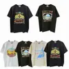 メンズTシャツデザイナーRhude Shirt Mens DesignerTシャツ夏ファッションショートスリーブヨーロッパアメリカンレディースラウンドネックTシャツコットンプリントシャツショーツ