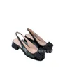 Casual slippers hiel sandaal miuimiui zomer back luchtshow vlinderdas water diamant sandalen Mary Pearl dames schoenen