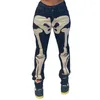 Jeans pour femmes Low Rise Streetwear Femmes Cyber Y2K Goth Cargo Pantal