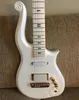 Special Scroll Horn Rare Diamond Series Prince Cloud Apline White Electric Guitar Alder Body Maple Neck Svart Symbol Inlay i ST7644899