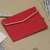 Gift Wrap 50pcs Envelopes 10x7cm Small Business Supplies 200g Paper Kraft Postcard Message Gifts Packaging Invitation Wedding Stationery