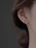 Boucles d'oreilles étalon 3 paires vis en acier inoxydable Spirale étoile en forme de coeur en forme d'oreille sphérique pour les femmes cadeaux tendance exquis