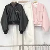 COATES DE DESIGNILIDAD VINTAGE Jackets cortos de piel de piel camisa diseñadora de diseño para mujeres