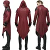 Heren Trench Coats Mens Vintage Halloween Hoody Kostuums Gothic Swallow-Tail Coode Cosplay Lange uniforme mouw Steampunk Jacket S-5XL