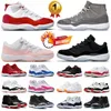 Вишня 11S Cool Grey 11 Gratitudes Basketball Shoes Space Jam Низкая неаполитанская кепка и платье гамма -синий конкорд разведены розовые мужчины, женщины спортивные кроссовки, столовые тренеры Dhgate