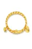 Europe and America Baby Lovely Bangles Yellow Gold Plated Bells Baby Bracelet Bangles for Babies Kids Nice Gift8441574