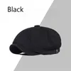 Berets New Cotton Linen Retro Newsboy Caps Plus 63cm Spring Autumn Cap Cap British Style Fashion Men Flat Flat Peeded Cap D24417